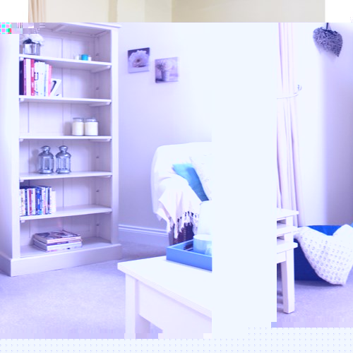 Baumhaus Cadence Tall Open Bookcase in cream