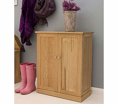Clearance - Maban Solid Oak Shoe Cabinet