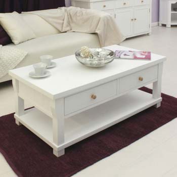 Baumhaus Hanford White Solid Ash Storage Rectangular