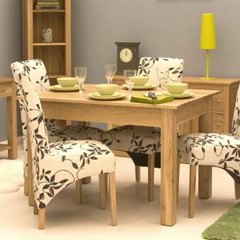 Baumhaus Maban Solid Oak Rectangular Dining Table
