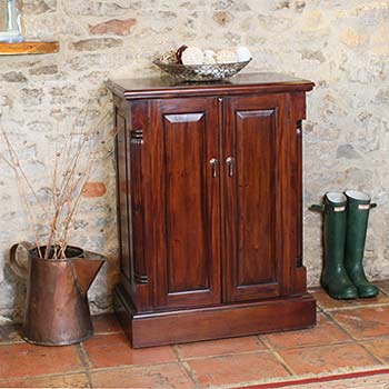 Baumhaus Rococa Solid Mahogany Shoe Cabinet