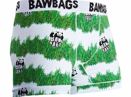 Bawbags Mens Bawbags Cool De Sacs Panda S Boxers - White