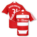 Bayern Munich Adidas 07-08 Bayern Munich home (Schweinsteiger 31)
