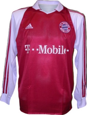 Bayern Munich Adidas Bayern Munich home L/S 03-04