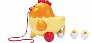 BB-P2C Iplay Henrietta The Pull Along Hen (Safe For Babies & Toddlers) - Great For Teaching Cause &