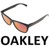 OAKLEY Frogskins Sunglasses - Black/Ruby Iridium 03-253