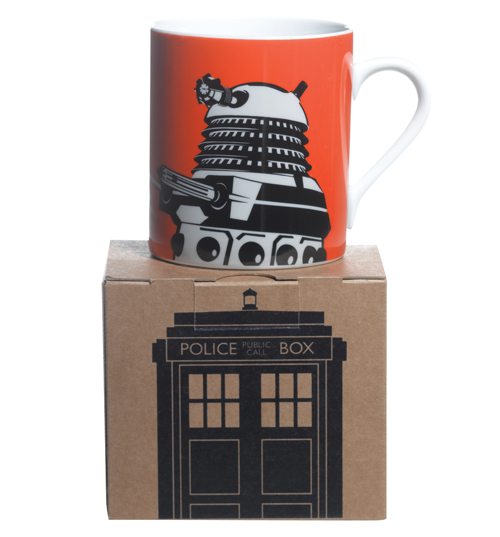 BBC Worldwide Doctor Who Orange Dalek Design Boxed Mug from