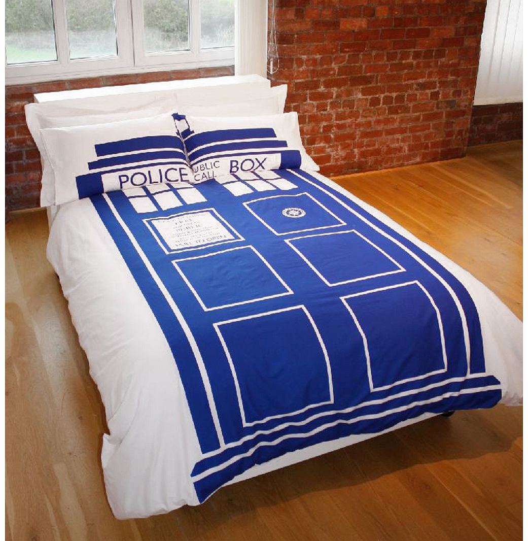 BBC Worldwide Double Doctor Who TARDIS Duvet Cover Set from