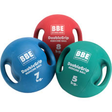 BBE 4 Kg Double Grip Medicine Ball(Yellow/Black)