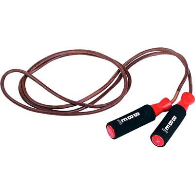 BBE Club 9ft Durable Leather Weighted Skip Rope (BBE704 - 9ft Leather Skipping Rope)