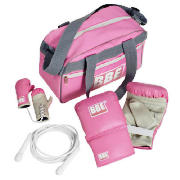 BBE Pink Boxing Kit And Zip Bag