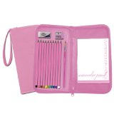 BBTradesales Pink Art Watercolour Pencil Keep and Carry Set