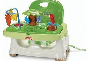 Fisher-Price Rainforest Healthy Care Booster Seat Helps Keep Baby Safely Occupied While Mom Is Busy