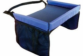 BBY4ALL Star Kids Snack And Play Soft Durable Travel Tray With Large Side Pockets And 2-Inch Wall Stop