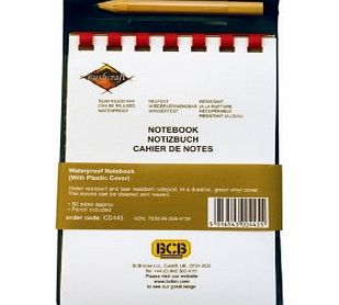 BCB Waterproof Notebook with cover pencil