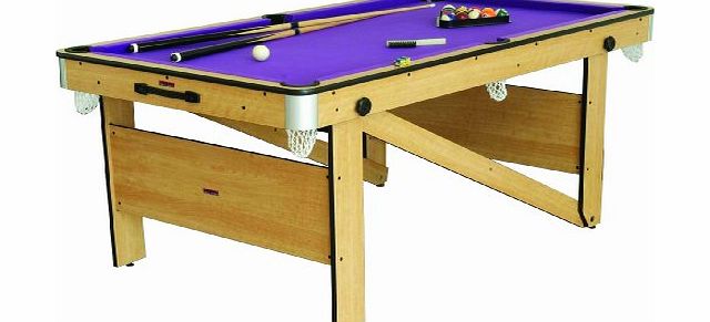 BCE Rolling Lay Flat 5 Ft Domestic Pool Table - Brown