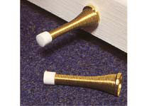 BDS brass finish spring door stops, PACK of 2