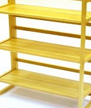 BE Furniture 3 Tier Stacking Wooden Folding Bookshelf, Book Case, Book Shelves bookshelves