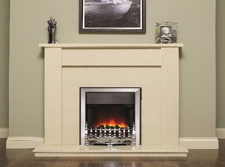 Be Modern 149780 Elda 48 Inch Fireplace - Marfil