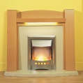 BE MODERN GROUP pulsar fire with amber coloured pepples