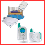 BabyCall Digital Audio Monitor - Turquoise + Babysense II Respiratory Monitor