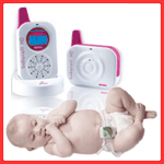 Babycall HD Digital Audio Monitor - Pink + Respisense Buzz Breathing Effort Monitor