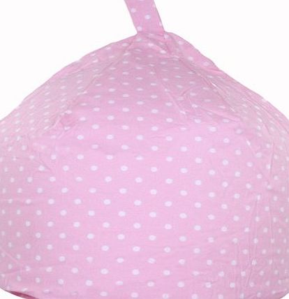 Baby Pink White Polka Dot Spot Girls Kids Childrens Beanbag Bean Bag COVER ONLY