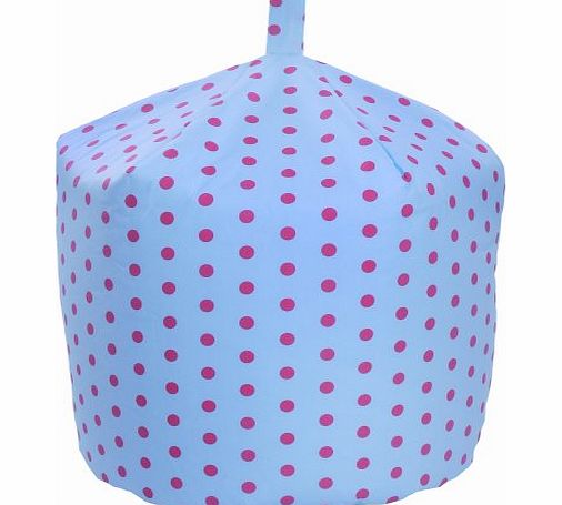 Blue Pink Polka Dot Spot Girls Kids Childrens Cotton Beanbag Bean Bag COVER ONLY