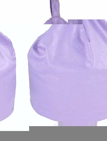 Bean Bag Warehouse Large Childrens Faux Leather Bean Bag Lilac Purple Kids Teen Chair with Beans