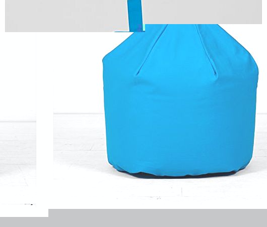 Large Childrens Kids Cotton Bright Blue Turquoise Bean Bag Beanbag With Filling