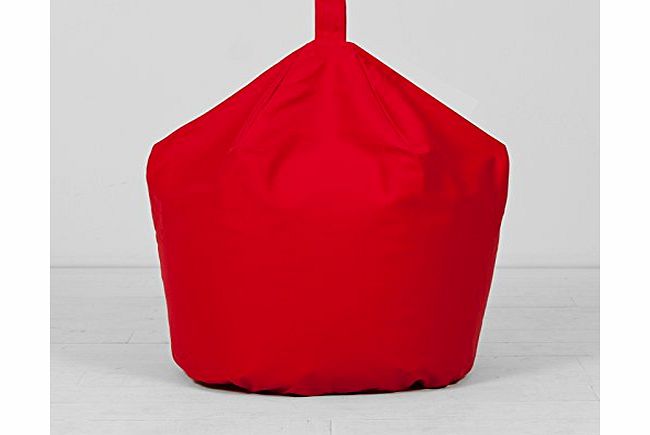 Large Childrens Kids Cotton Drill Bean Bag Bright Red Seat Beanbag With Filling