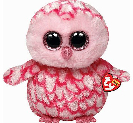 Ty Beanie Boo Buddy - Pinky the Owl Soft Toy