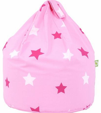 BeanLazy Cotton Pink Stars Bean Bag Child Size