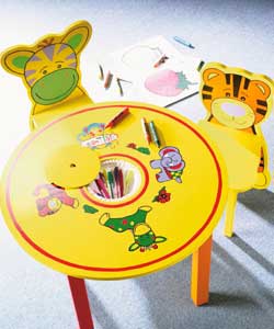Beanstalk Childrens Round Table and 2 Chair Dining Set