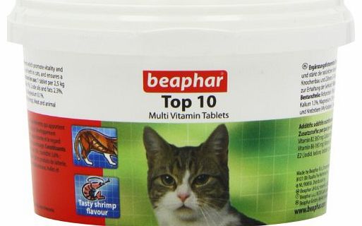 Beaphar Top 10 Cat Vitamin 180 Tablets