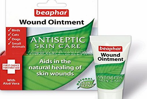 Beaphar Wound Ointment Antiseptic Skin Care for Dogs Cats amp; Small Animals 30ml