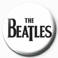 Beatles Black Logo Button Badges