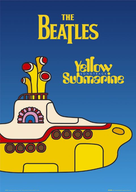 The Beatles Yellow Submarine Cover Poster