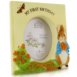 Beatrix Potter My First Birthday Photo Frame