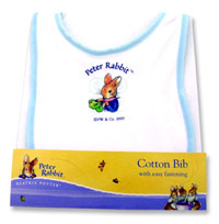 Peter Rabbit Cotton Bib Blue