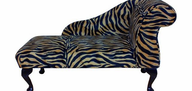 Beaumont Home Furnishings Gorgeous Mini Chaise Longue in an Antelope Gold fabric