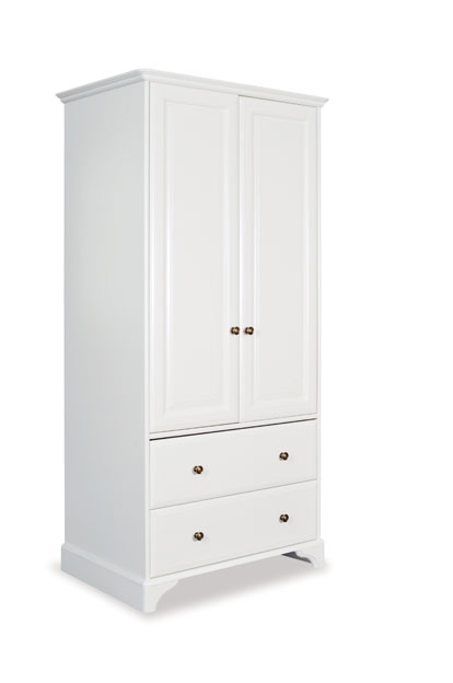 Beaumont Painted Double Gents Wardrobe with 2