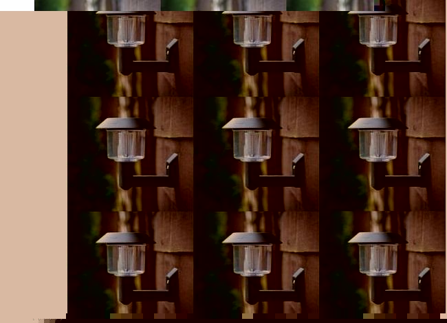 Beautiful Garden 9 x SOLAR WALL LIGHTS - PERFECT FOR GARDEN SHEDS, GATES, WALLS, ETC - NEW IN BOX