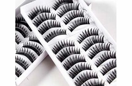 Beautylife 20 Pairs Black Thick Natural Long Makeup False Fake Eyelash Eye Lashes #149