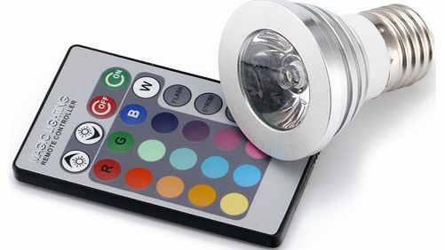 Multi-Color E27 LED Light Bulb with Remote Control