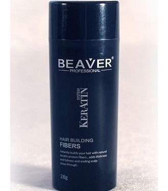 Beaver KERATIN Hair Building Fibres Hair Loss Concealer 28g BLONDE (Beaver Fibres + Fibre Hold Spray for 3.99)