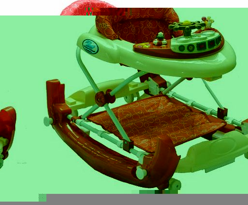 Deluxe Baby Ship Walker And Rocker (Red/ White)