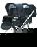 Bebecar vector Duo with 2 x Seat Unit - Midnight