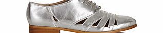 BEBO Silver cut-out shoes
