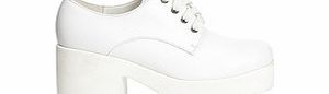 BEBO White chunky sole lace-up shoes